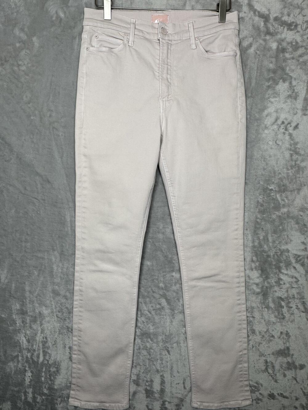 Mother The Dazzler Hover Jeans Womens 29 Pale Peach Slim Straight Stretch Denim